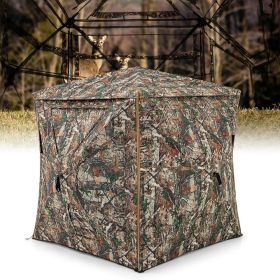 5-IN-1 Detachable Hunting Blind for 2-3 People with Skylight (Option: Camouflage)